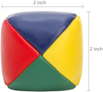 Soft and durable mini juggle balls bulk kit being held in a hand