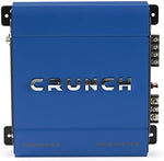 Crunch 1000 Watt Class A/B car audio stereo amplifier control panel with crossover and bass boost dials