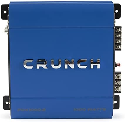 Crunch 1000 Watt Class A/B car audio stereo amplifier control panel with crossover and bass boost dials