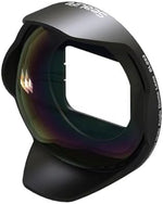 SeaLife six inch wide angle lens showing the integrated rotatable sunshade