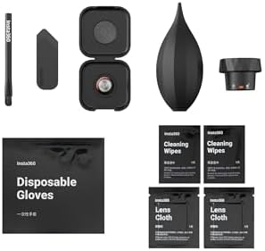 Complete DIY camera lens replacement bundle containing gloves, cloths, and professional installation accessories.