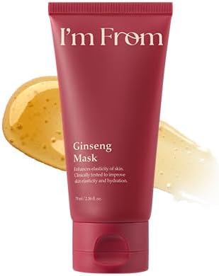 I'm From Ginseng Mask 70g tube featuring red ginseng extract for skin elasticity