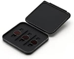 Top down view of Skyrover ND16 ND64 and ND256 filter accessories