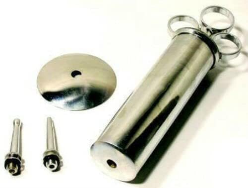 Ear Wax Removal Syringe 6 OZ - Brass with Chrome Finish Ideal for Household, EMT, Firefighter, Police, Medical Student, School and Hobby - Image 1