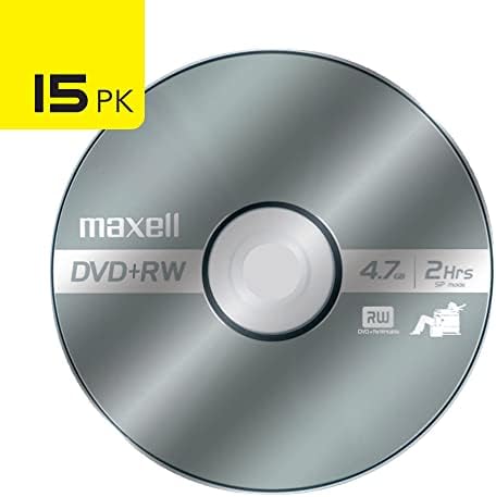 Maxell 4.7GB DVD+RW disc surface detail and branding
