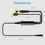 Tackston home theater converter cable showing close up view of premium optical connector tip.