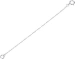 1pc Real Gold Plated 925 Sterling Silver Thin Chain Extender Clasp 5 Inch - Image 9