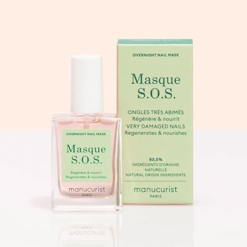 Manucurist SOS Nail Mask peel off removal process demonstration from clean nails