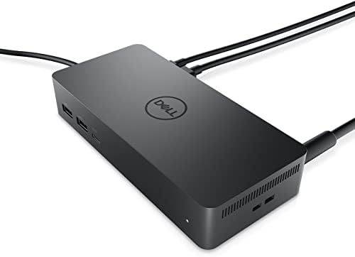 Dell universal laptop accessory unit alongside its high capacity power supply brick connection module