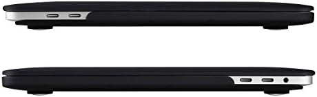 UESWILL premium matte black laptop shield with included microfiber cleaning cloth accessory