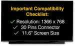 LCDBros 30 pin video connector close up on back of LCD display