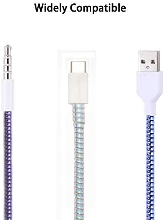 Aluely premium protective wire repair sleeve installed on electronic charging accessories