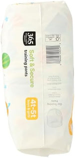 Back label view of 365 by Whole Foods Market toddler pull ups with usage instructions