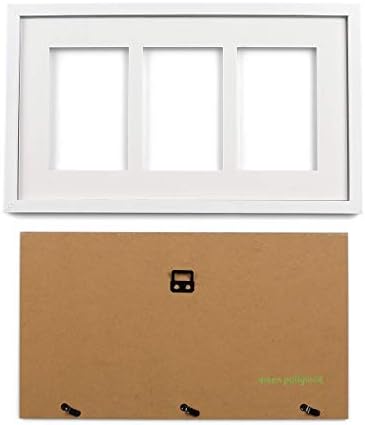 Elegant white nursery wall decor featuring the hand-finished baby milestone frame with a dog paw print.