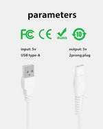 USB-A end of the Wotdmu replacement toothbrush charger