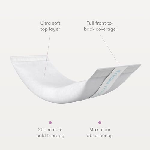Side view of the Frida Mom padsicle packaging highlighting the instant cold therapy feature.