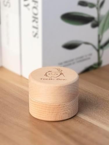 Top view of iwoohome tooth storage holder for baby teeth