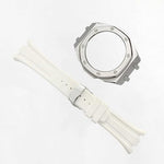 Premium 316L stainless steel watch case cover close up matte finish