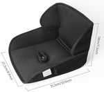 Waterproof car seat protector installed in a toddler car seat