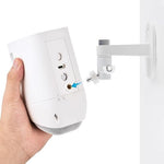 ALERTCAM weatherproof outdoor ceiling bracket showing vertical ninety degree tilt flexibility