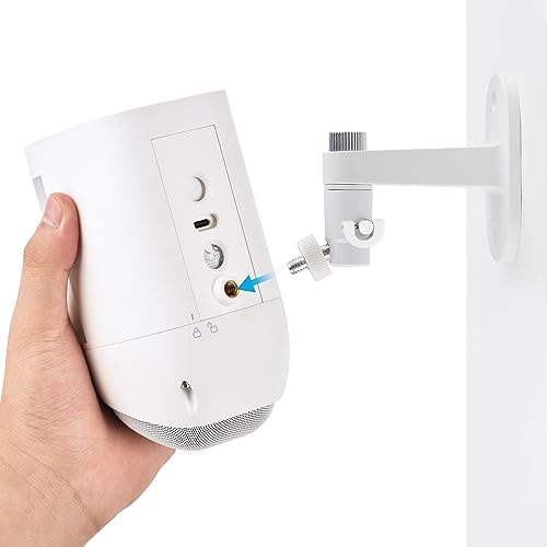 ALERTCAM weatherproof outdoor ceiling bracket showing vertical ninety degree tilt flexibility