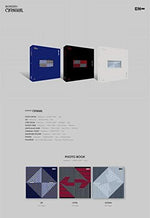 ENHYPEN second mini album unboxed items displaying music CD, concept photobook, and lyric book.