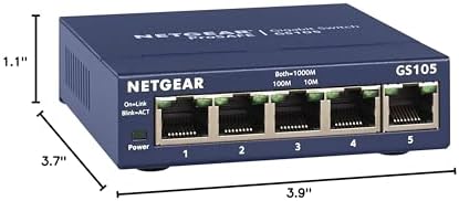 Netgear high speed ethernet splitter device for smart home office setup.