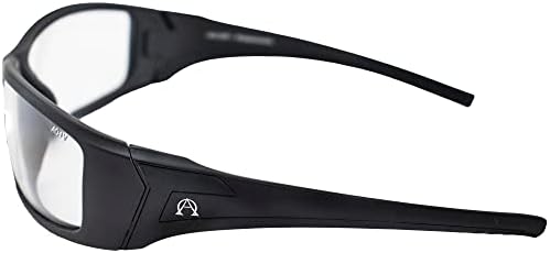 Alpha Omega AO2 motorcycle sunglasses side view highlighting the lightweight frame construction and comfortable nose pads