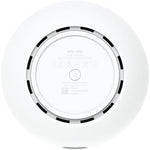Sleek white Ubiquiti UDR7 enterprise-grade tri-band wireless access point design.