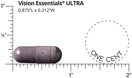 Back of Dr. Whitaker's Vision Essentials Ultra bottle showing ingredients