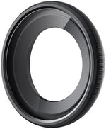Insta360 GO Ultra Lens Cover side profile displaying the curved reinforced glass construction