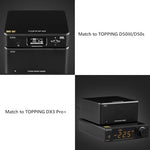 Topping P50 ultra low noise regulator system close up detailing premium electronic engineering architecture
