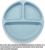 PandaEar unbreakable silicone plate with suction base on high chair