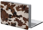 Generic animal print fashion laptop case being snapped onto a device
