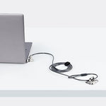 Startech notebook lock package including the two meter cable and protective spacers