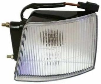 All States Ag Parts tractor front left hand parking lamp assembly featuring clear ribbed lens and black housing side indicator view