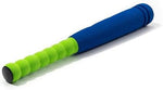 Toddler holding CeleMoon foam baseball bat indoors