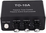 Fafeicy compact audio controller black metal housing top perspective.
