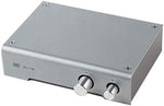 Schiit Audio SYS volume control back panel showing the gold-plated RCA inputs and outputs.