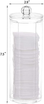 Tecbeauty Q-tip and cotton ball container on bathroom vanity