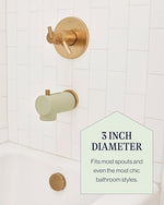 Sage green toddler bath safety accessories overhead angle