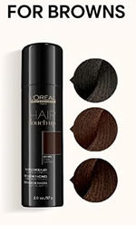 Back label of L'Oréal Professionnel Hair Touch Up showing ingredients and usage directions