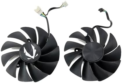 Close up view of the four pin connector header on the replacement fan set