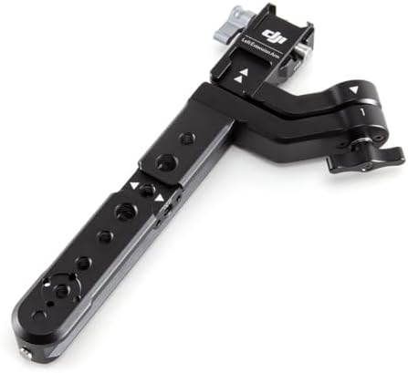 Close-up view of the NATO mount quick-release mechanism on the stabilizer extension arm