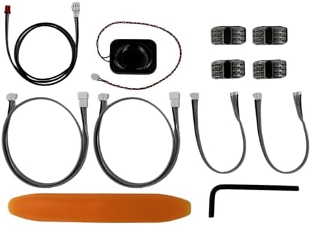 Close up of solderless connectors and wiring included in SnoozyFix kit