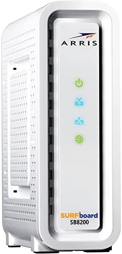 Arris Surfboard SB8200 modem side profile showing ventilation