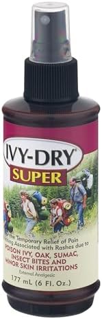 Ivy-Dry fast drying skin soothing spray bottle for minor skin irritation relief.