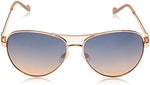 Close up of Jessica Simpson aviator sunglasses adjustable nose pads
