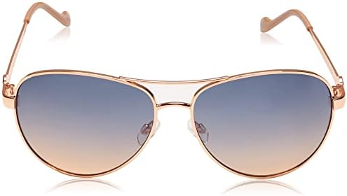 Close up of Jessica Simpson aviator sunglasses adjustable nose pads