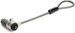 StarTech dual head laptop security cable extension loop attached to a primary workstation lock.